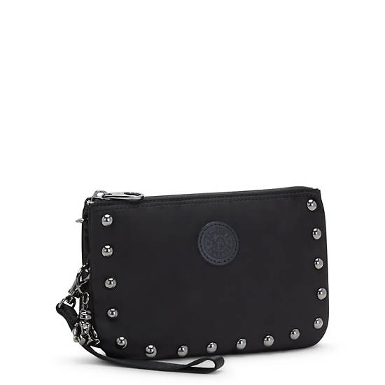 Kipling Creativity Extra Large Metallic Wristlet Çanta Siyah | TR 1151JP